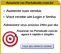 Aumente suas vendas. Anunciar no Portalvale.com.br. agora é rápido e simples, clique aqui.